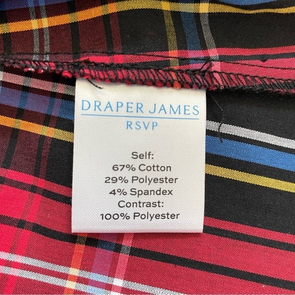 NWT Draper James RSVP Plaid Tiered Bow Back Dress XXL - Picture 6 of 10